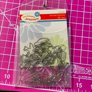 Fun Stamper’s Fam Bam Elements Silver 24 pieces